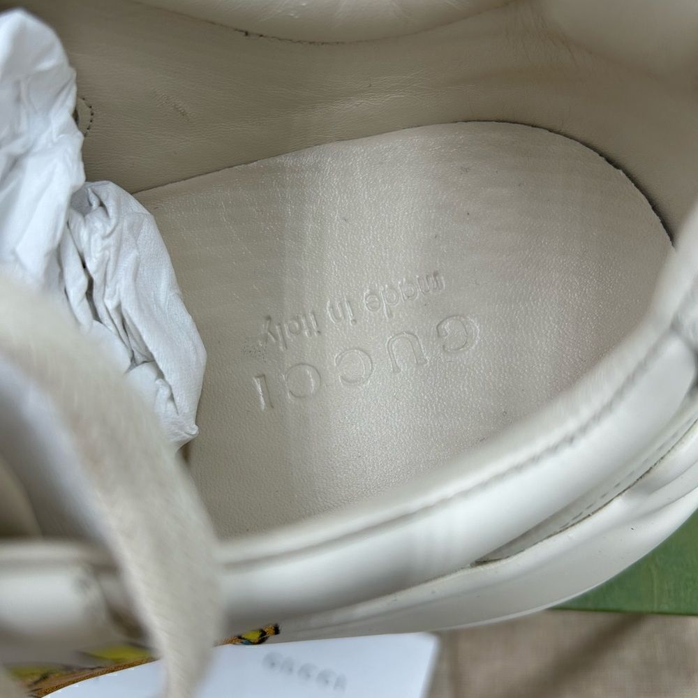 Men’s Gucci rython cat print leather sneakers size 10.5 made in Italy. - Picture 7 of 10